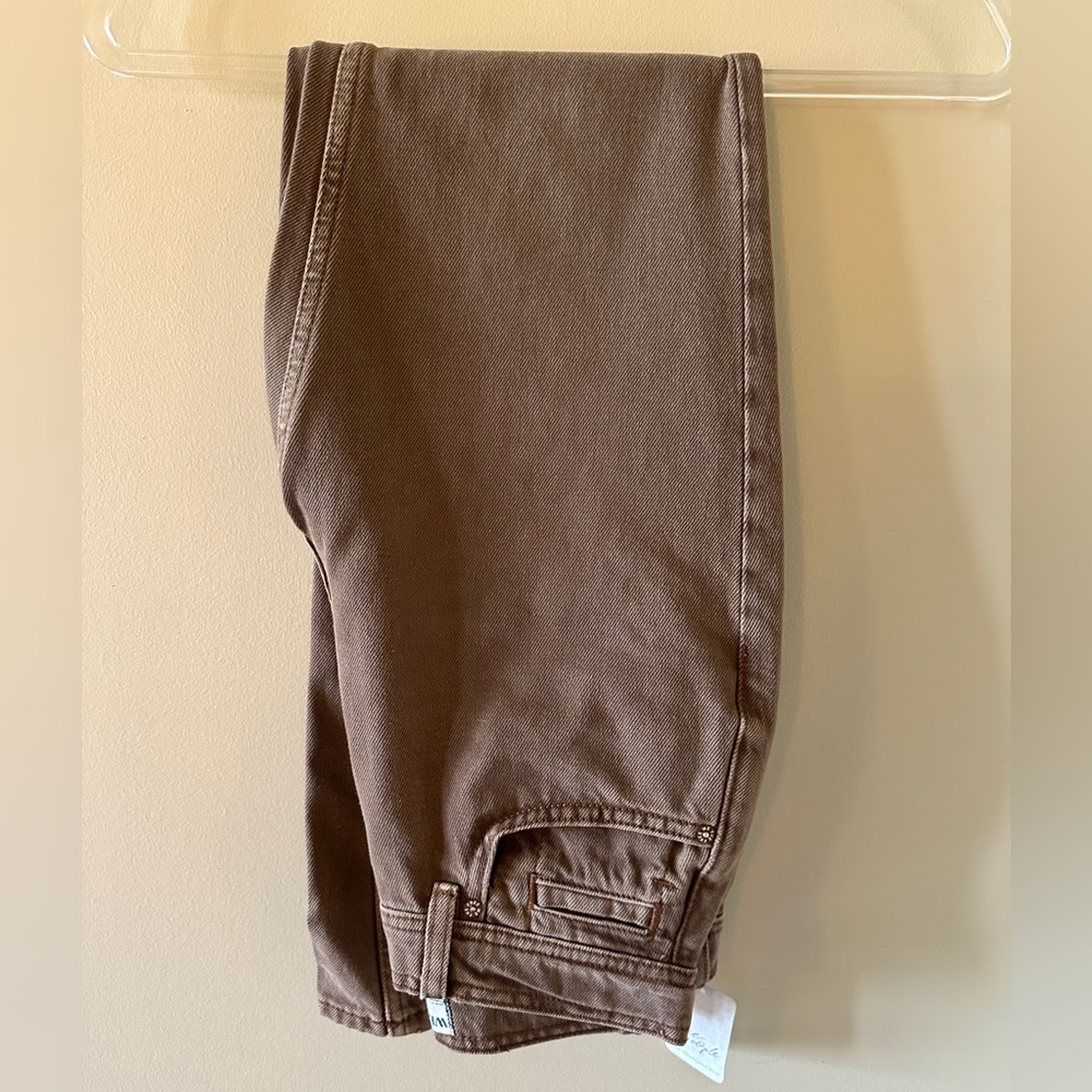 NWT Free People We the Free Xena Slim Straight Jean in Chocolate Mousse Size 26S - Picture 6 of 8